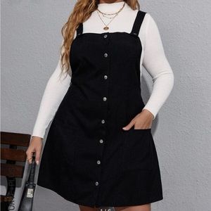 Corduroy button dress